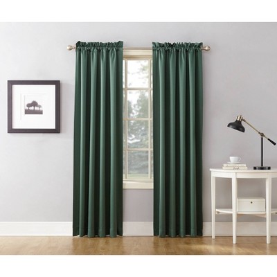 Everglade Green Room Darkening Rod Pocket Curtain Valance
