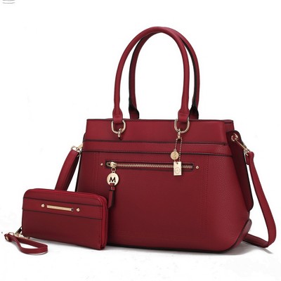 MKF Collection Gardenia Vegan Leather Women’s Tote Bag & Wallet by Mia K