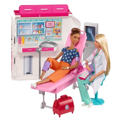 barbie hospital truck