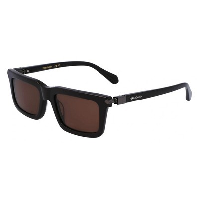 Salvatore Ferragamo SF 2015S 210 Mens Rectangular Sunglasses Brown 53mm