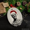 Ghoulish Mummy with Santa Hat Ornament, Sinister Holiday Keepsake for Halloween Lovers| OrnamentallyYou - 4 of 4