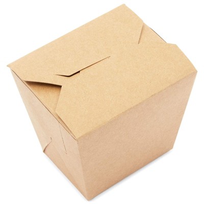 Stockroom Plus 60 Pack Chinese-style Take Out Boxes, Kraft Brown To Go Food Containers (16 oz)