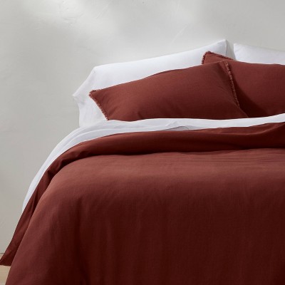 Heavyweight Linen Blend Duvet Cover & Pillow Sham Set - Casaluna™