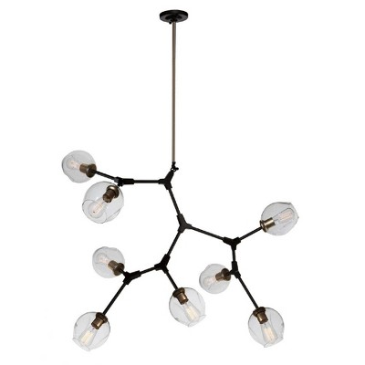 Artcraft Lighting Organic 8 - Light Chandelier in  Vintage Brass
