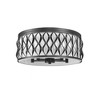 Harden 5-Light Matte Black Steel Flush Mount Ceiling Light - Dimmable, Damp Rated, 20.25" - 2 of 4