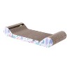 THE LICKER STORE Rini Modern Cardboard Lounge Bed Cat Scratcher with Built-In Bell Toys and Catnip - 4 of 4
