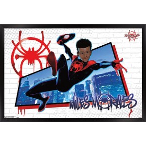 Trends International Marvel Cinematic Universe - Spider-Man - Into The Spider-Verse - Miles Framed Wall Poster Prints - 1 of 4