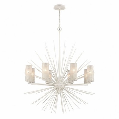 Elk Home Sea Urchin 8 - Light Chandelier in  White Coral
