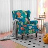 Erommy Fabric Accent Chair, Modern Upholstered Armchair with Solid Leg, Leisure Single Sofa Chair for Living Room Bedroom Reading and Studio - 3 of 3