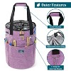 PAVILIA Knitting Bag Crochet Organizer, Yarn Storage Tote Accessories Supplies Project Case, Holder Grommets, Needles Hooks Essential - 4 of 4