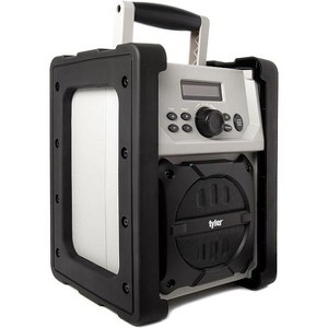 Tyler Bluetooth FM Jobsite Radio Speaker - IPX5 Water Resistant - Outdoor Indoor Durable Portable Speaker TWS407 - 1 of 4