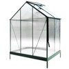 NicBex 6.3'*4.2'*7' Durable Polycarbonate Greenhouse Walk-in Greenhouse Kit with Rain Gutter, Ventilation for Backyard, Lawn, Green - 3 of 4