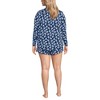 Lands' End Women's Cooling 3 Piece Pajama Set - Long Sleeve Top Cami and Shorts - 2 of 4