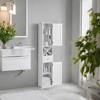 Scandinavian-Style Freestanding Tall Bathroom Cabinet with Shutter Doors & Drawer - 66.9" - White - image 2 of 4