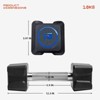 PU + Cast Iron Square Rubber-Coated Dumbbells (Single Unit Specification, 2 Units per Carton) - 10kg per Unit, 20kg per Carton，Strength exercise - 2 of 4