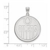 Black Bow Jewelry 14k White Gold Edmonton Oilers NHL Extra Large Pendant - 2 of 3
