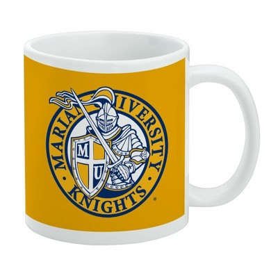 Marian University Secondary Logo Ceramic Coffee Mug Novelty Gift Mugs for Coffee Tea and Hot Drinks 11oz White