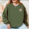 Embroidered Santa Ho Ho Ho - Women's Graphic Sweatshirt - 2 of 4