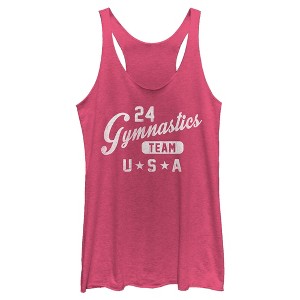 Women's Lost Gods 24 Gymnastics Team USA Racerback Tank Top - 1 of 3