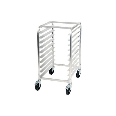 Stainless Steel 15 Layer 30 Pans Bread Baking Tray Rack Trolley with Wheels  