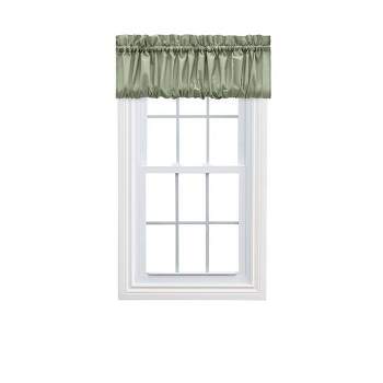 Ellis Stacey 1.5" Rod Pocket High Quality Fabric Solid Color Window Balloon Valance 60"x15" Sage