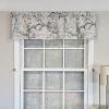 RLF Home 100% Cotton High Quality Anais Tailored Window Valance with 1.5" Rod Pocket 50" W X 12" L Gray - 2 of 4
