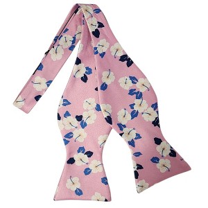Men's Floral Printed 2.75" x 4.75" Adjustable 16" - 21" Self-Tie Bow Tie - 1 of 4