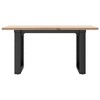 vidaXL Coffee Table o-Frame Solid Pine Wood and Steel - Modern Rectangular Design for Living Room/Office/Indoor/Outdoor use 31.5"x19.7"x15.7" - 4 of 4