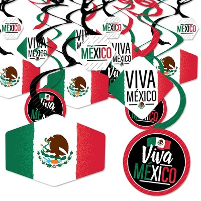 Big Dot of Happiness Viva Mexico - Mexican Independence Day Party Circle  Sticker Labels - 24 Count