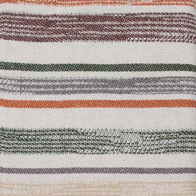 Multicolor Hand Woven Cotton Throw Blanket with Tassels