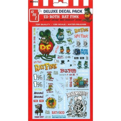 "Ed Roth Rat Fink" Decal Pack for 1/25 Scale Models by AMT