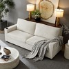 NicBex 87.4 Inch Corduroy 3-Seat Sofa with Cup Holder and Storage Bags for Living Room,Office,Apartment - 2 of 4
