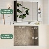 Belle Medicine Cabinet with Mirror, Recessed/Wall Mounted Cabinet for Bathroom, Beveled Mirror, Adjustable Tempered Glass Shelves, Black - 2 of 4