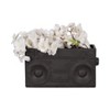 Ceramic Boombox Planter - Retro-Inspired Dolomite Decorative Pot for Home & Garden - 7" Gray - 2 of 4
