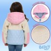 Bluey Girls Faux Shearling Zip Up Jacket Toddler - 4 of 4