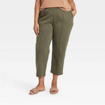 Forever21 Plus Size Cargo Pants ($28) ❤ liked on Polyvore featuring pants,  olive, plus size trousers…
