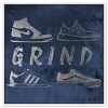 Notoriart Grind Sneakers Navy Wall Art Framed - 3 of 4