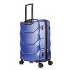 DUKAP Zonix Medium Checked Lightweight Hardside Spinner 26" Suitcase - Blue - 4 of 4