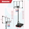 Costway 5.9-6.9 FT Portable Outdoor Basketball Hoop System w/ Shatterproof Backboard - 2 of 4