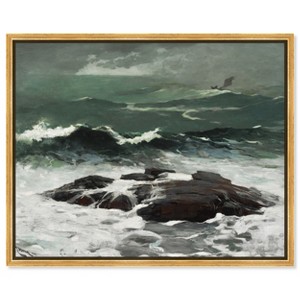 Art Remedy Summer Squall by Winslow Homer Classic Landscape and Portrait Wall Art Framed - 1 of 4