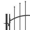 vidaXL Powder-Coated Steel Garden Gate with Arched Top Design, 39.4 - 3 of 4