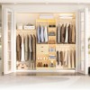 Aheaplus 96'' W Closet Organizer with 13 Shelves, DIY Closet System with Drawers and Hanging Rods - 3 of 4