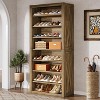 Tribesigns Freestanding 71" Tall 8-Tier Shoe Cabinet for 32-36 Pairs with Adjustable Shelves - 2 of 4