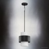 Urban Ambiance Luxury Modern Indoor Pendant,  11-1/4''H x 9-1/2"W x 9-1/2''D,  Matte Black Finish, UHP4855 - 3 of 4