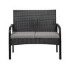 WestinTrends 4-Piece Outdoor Patio Modern Sofa Conversation Set - 2 of 3