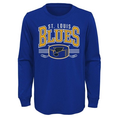 NHL St. Louis Blues Men's Shirt Long-Sleeve Tee Shirt Mens Size 2XL XXL New