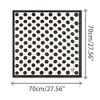INSPIRE CHIC Women's Polka Dot Square Neckerchief Headband 27.56*27.56 inches(L*W) - 3 of 4