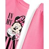 Disney Junior Girls Fleece Pullover Sweatshirt and Jogger Pants Outfit Set Toddler - 3 of 4