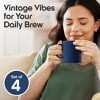 Omniware Teaz Cafe 11 oz Classic Mug, Set of 4 - Vintage Stoneware Coffee Cups, Nostalgic 50s-Inspired Drinkware, Rustic Farmhouse Aesthetic - 2 of 4