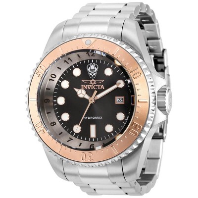 Invicta 38017 Men's Hydromax Silver Tone and Rose Gold Bezel Watch